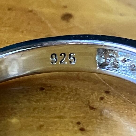 Interchangeable Multi Gemstone Sterling Silver Ring Size 9 - Picture 7 of 10